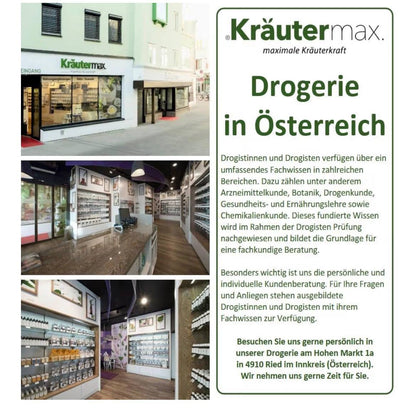Kräutermax Drogerie in Österreich – fachkundige Beratung