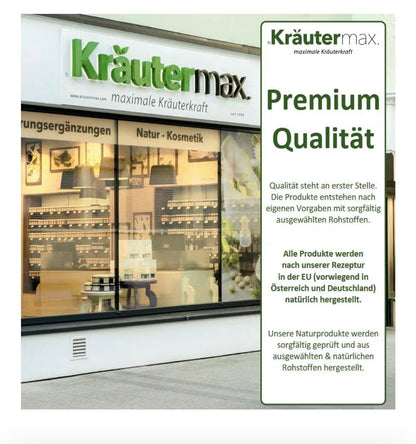 Kräutermax Premium Qualität – Herstellung in der EU