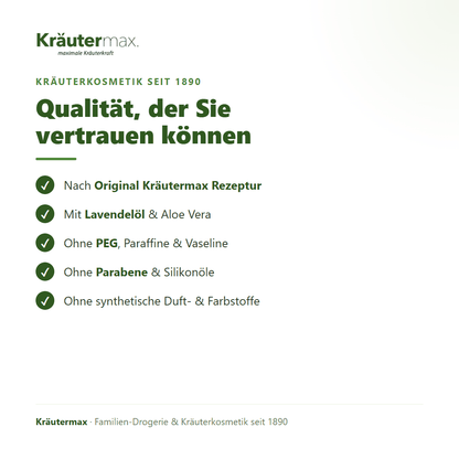 Lavendel Duschgel – Qualität: nach Original Kräutermax Rezeptur, ohne PEG, Parabene und Silikonöle