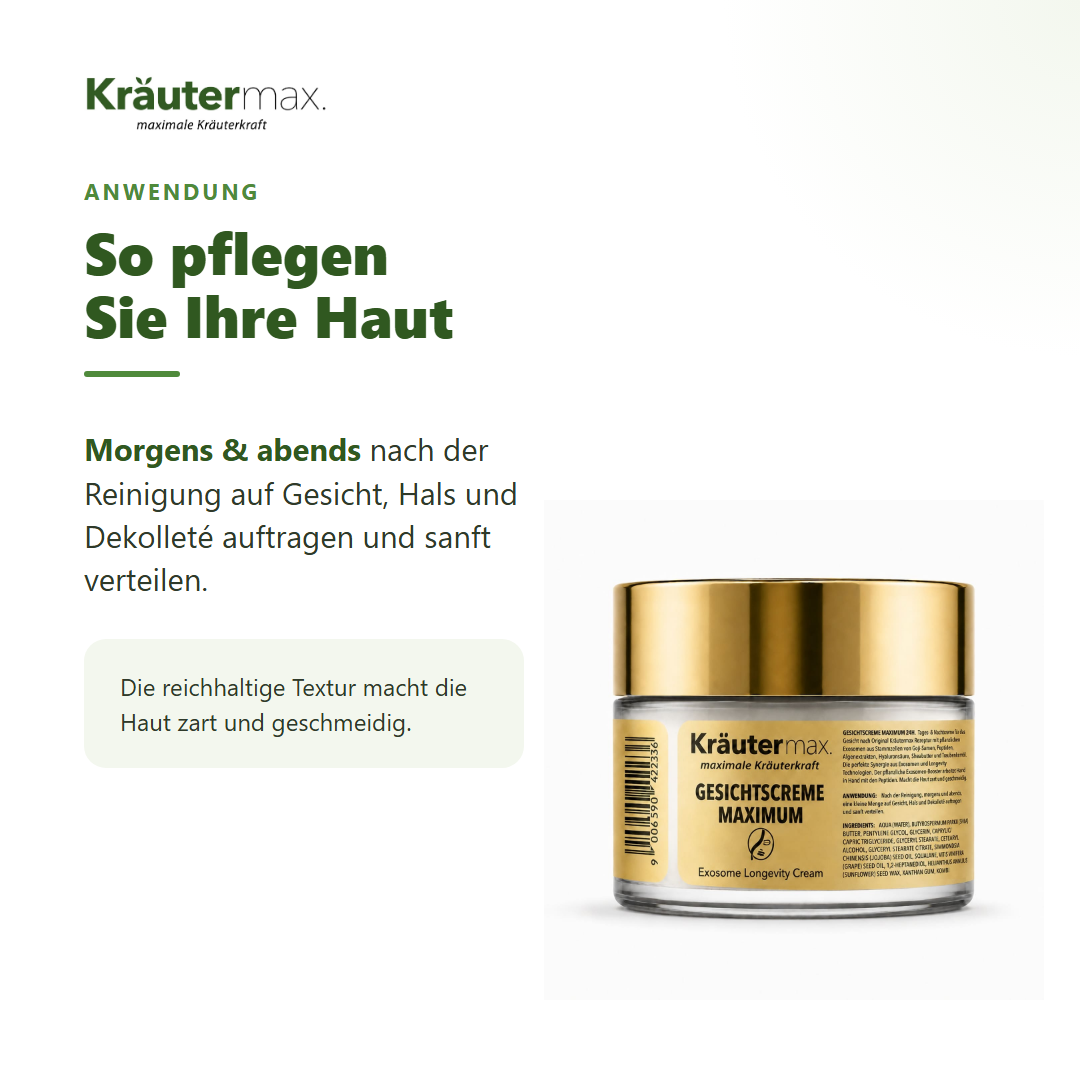 Maximum Exosome Gesichtscreme – zubereitung