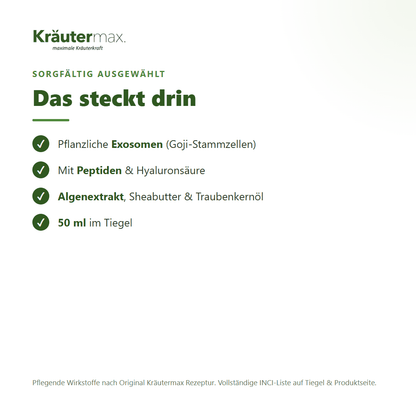 Maximum Exosome Gesichtscreme – zutaten