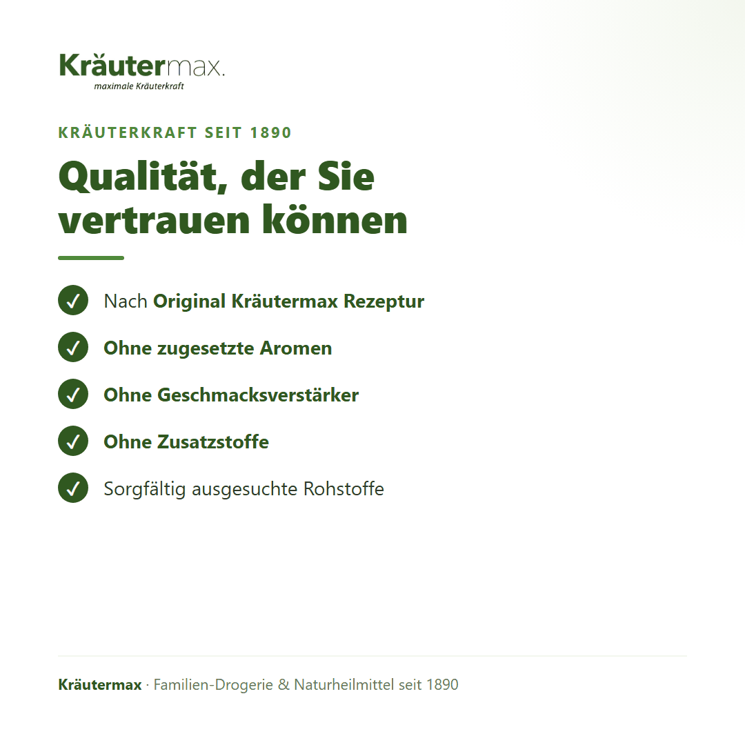 Nuss-Schnaps Gewürzmischung – Qualität nach Original Kräutermax Rezeptur, ohne Aromen, Geschmacksverstärker und Zusatzstoffe