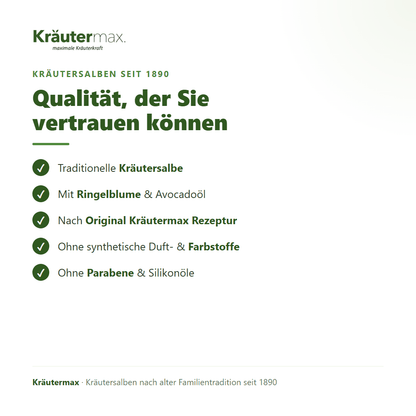 Ringelblumensalbe – Qualität: nach Original Kräutermax Rezeptur, ohne Parabene und Silikonöle