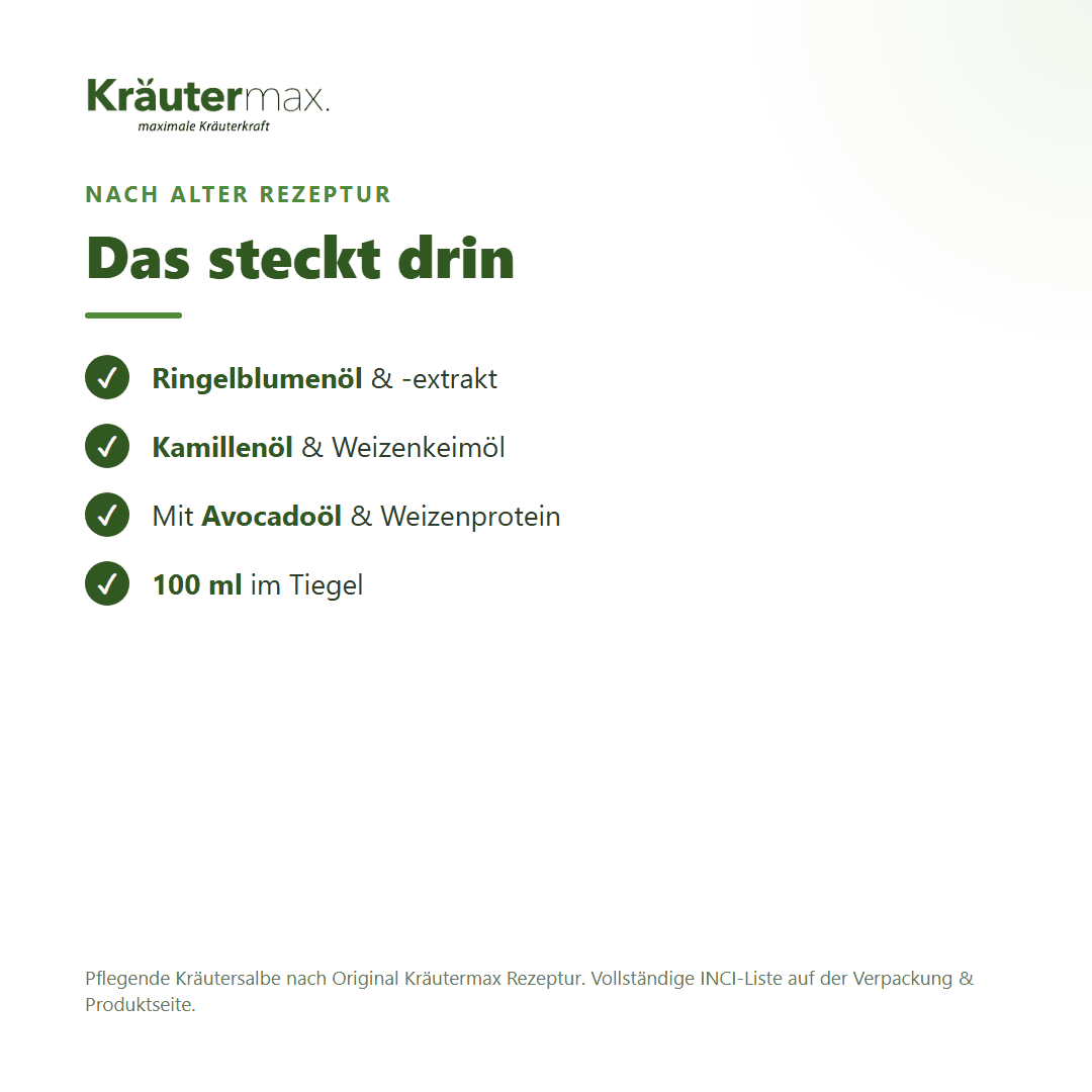 Ringelblumensalbe – Inhaltsstoffe nach alter Rezeptur