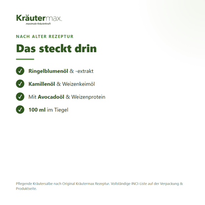 Ringelblumensalbe – Inhaltsstoffe nach alter Rezeptur