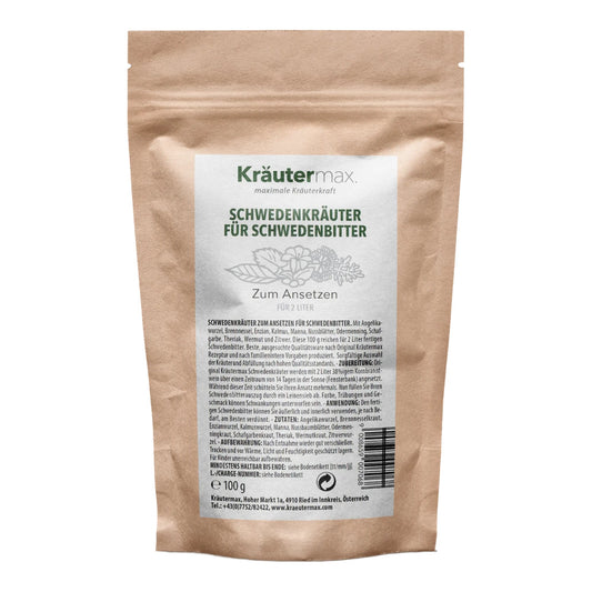 Schwedenkräuter zum Ansetzen von Schwedenbitter 100 g – Kräutermax