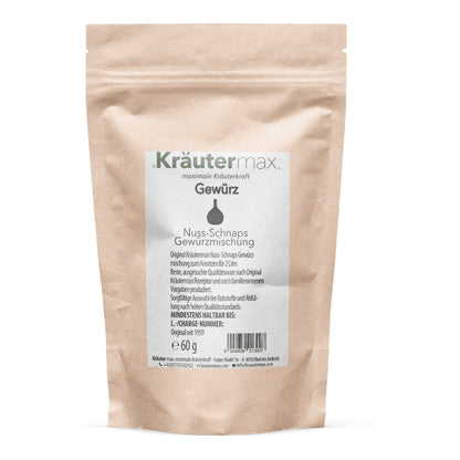 Nussschnaps Gewürz Ansatz Mischung für 2 Liter 60 g – Kräutermax