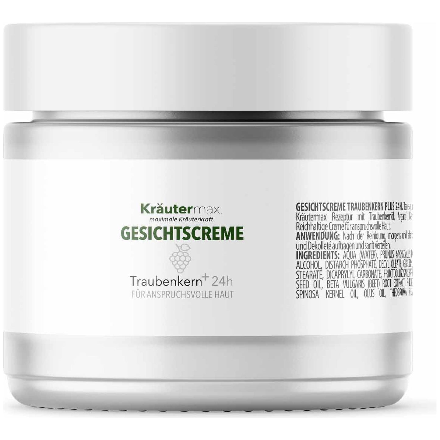 Traubenkernöl Creme Gesichtscreme 50 ml – Kräutermax