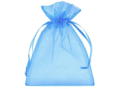 Organza Geschenkbeutel blau